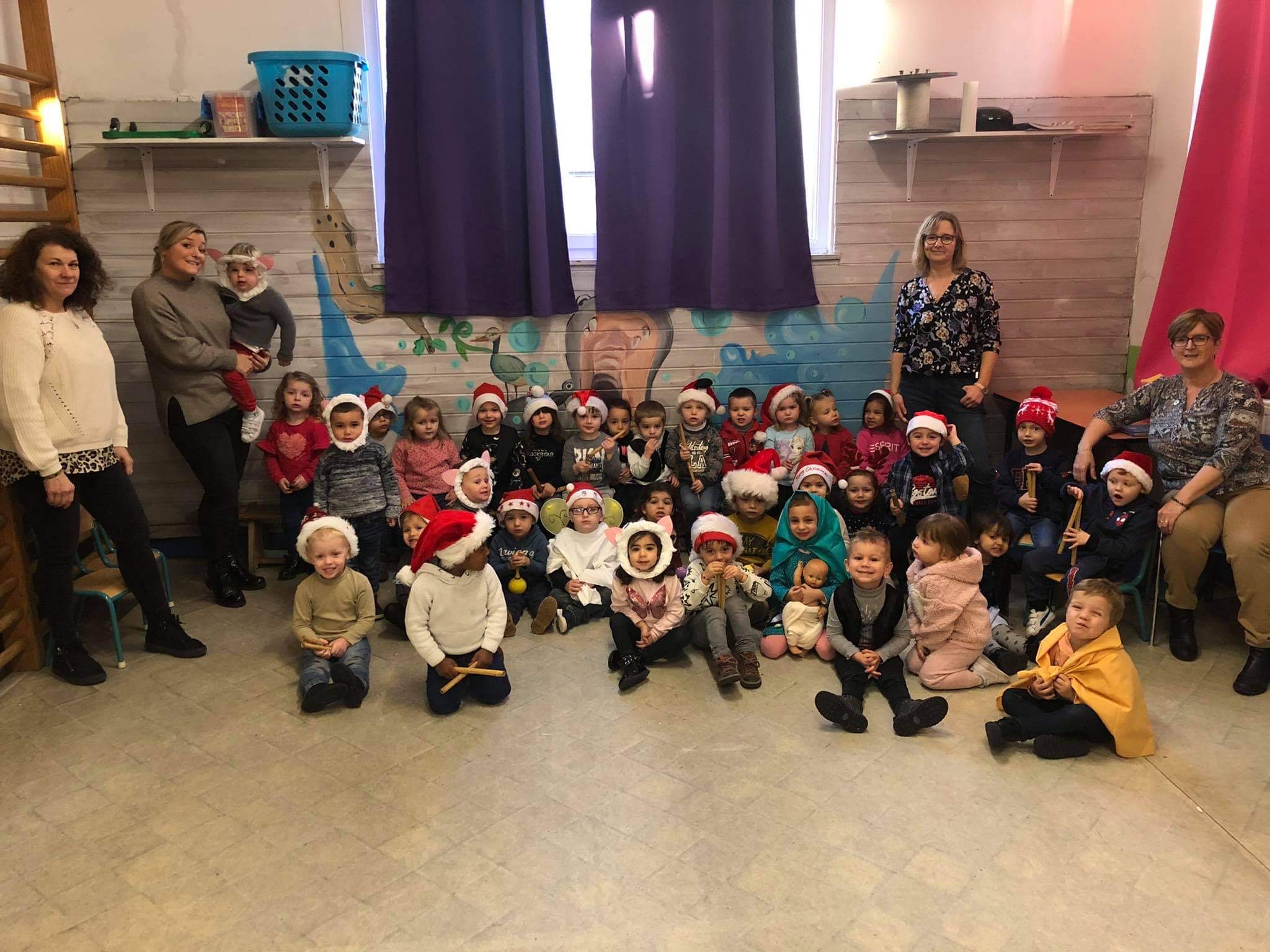 Célébration de Noël en classe d’accueil et en M1