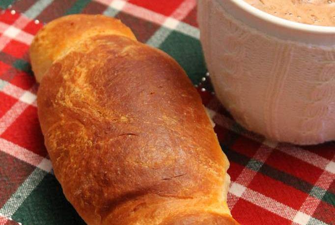 Cougnole (ou cougnou) et cacao chaud